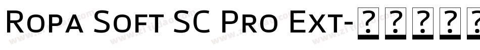 Ropa Soft SC Pro Ext字体转换